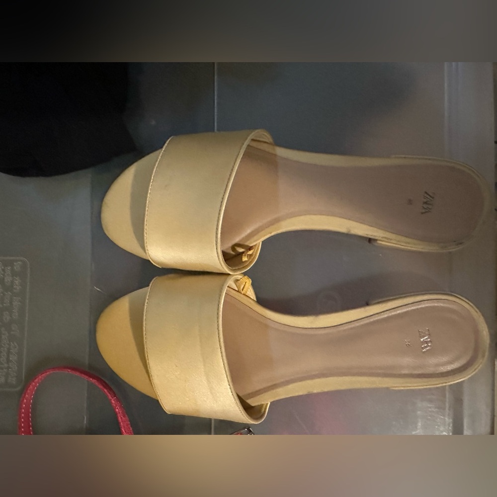 Zara Women's Elegant Gold Sandals